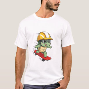 Speeding Skater Turtle Character T-Shirt