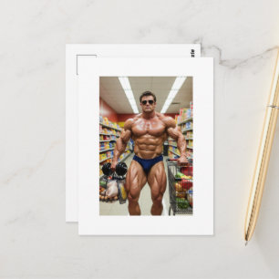 Speedo Chronicles: Grocery Hero - Shopping day Postcard