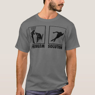 Speedskating Speed Skater Ice Skating Statement Pr T-Shirt