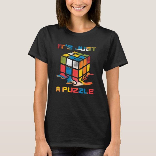 Speedsolving Puzzle Master Speed Cubing Speedcube  T-Shirt (Front)