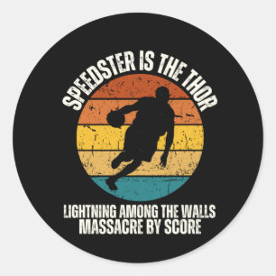 Speedster  classic round sticker