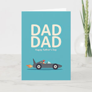 Speedster Dads Day Art Card