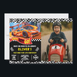 Speedway Party Look for Car Lovers Invitation<br><div class="desc">Get ready to race with this high-energy party design! A perfect match for kids who dream of fast cars and big adventures.</div>