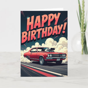 Speedy Car Birthday Card