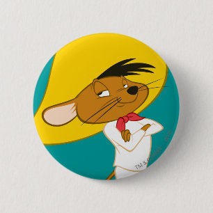 SPEEDY GONZALES™ Confident Colour 2 Inch Round Button