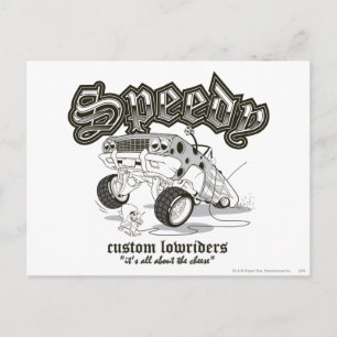 SPEEDY GONZALES™ Custom Lowriders B/W Postcard