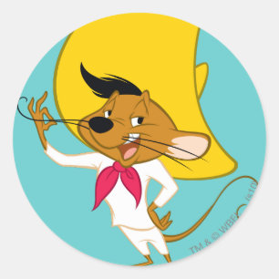 SPEEDY GONZALES™ Moustache Classic Round Sticker