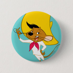 SPEEDY GONZALES™ Mustache 2 Inch Round Button