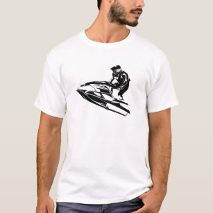 Speedy Jet Ski in Silhouette T-Shirt