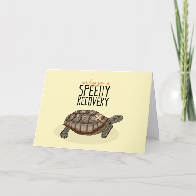 Speedy Recovery Get Well Soon Card (Front)