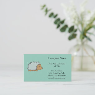 Speedy the Hedgehog,  Funny Fast Animal Cartoon Business Card
