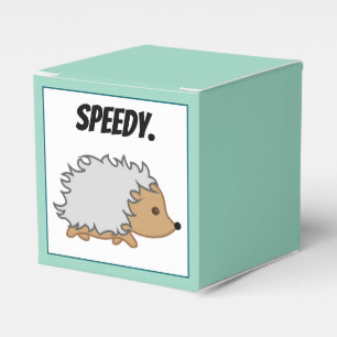 Speedy the Hedgehog, Funny Fast Animal Cartoon Favor Box
