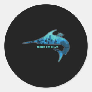 Speerfish Environmental Protection Climate Protect Classic Round Sticker