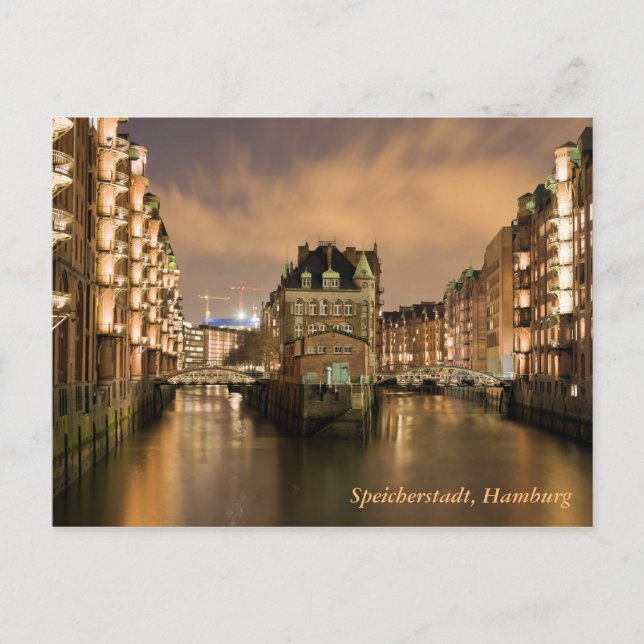 Speicherstadt, Hamburg Postcard (Front)
