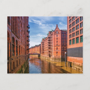 Speicherstadt Warehouses, Hamburg, Germany Postcard