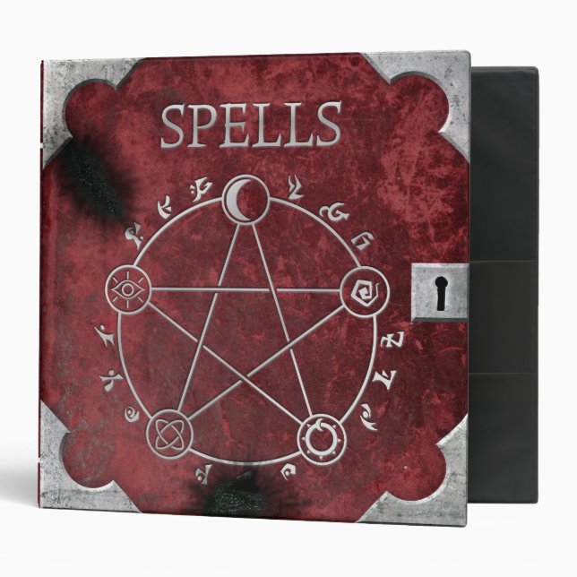 Spell Binder Red 2" (Front/Inside)