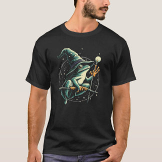 Spell-Casting Frog Wizard T-Shirt
