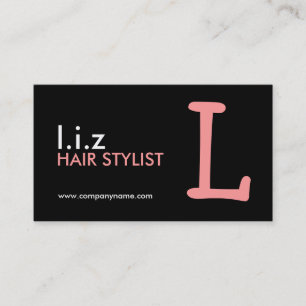 Spell it Out! ~ Monogram Business Cards