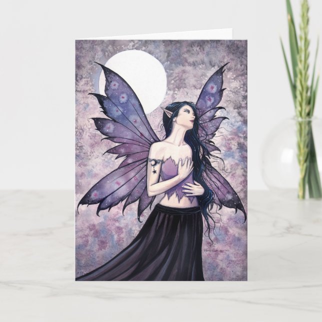 Spell of Night Fairy Greeting Card (Front)