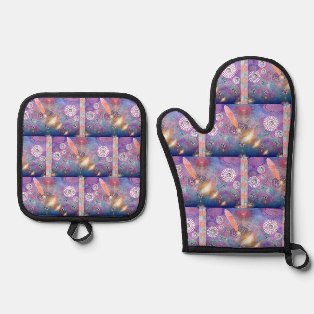 spell - oven mitt & pot holder set (Front)