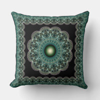 Spellbinding fractal glossy framed ornament