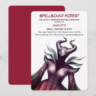 Spellbound Forest – Dark Fairy Birthday Party Invitation