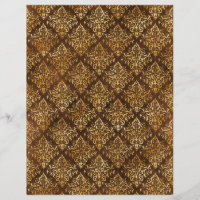 Spellcaster Burgundy & Gold Scrapbook Paper Sheet
