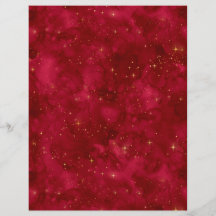 Spellcaster Red & Gold Scrapbook Paper Sheet