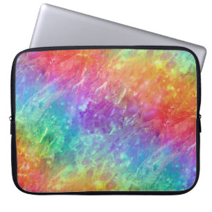 spellcaster - vivid rainbow prism ombre : laptop sleeve