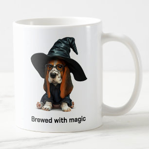 Spellcasting Basset Hound Wizard Dog Coffee Mug