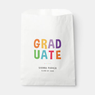 Spelled Out Fun Graduation Party Favour Bags