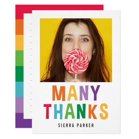 Spelled Out Fun Graduation Thank You Note Card