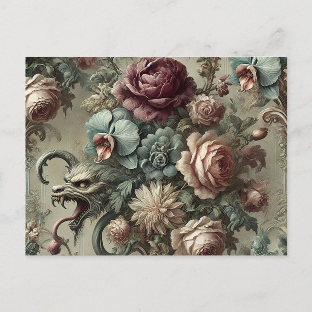 Spellhound – Gothic Victorian Holiday Postcard (Front)