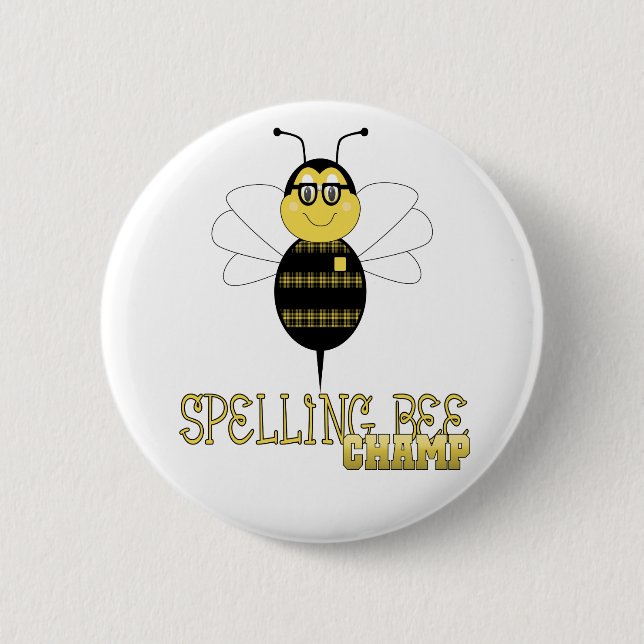 Spelling Bee Champ Button (Front)