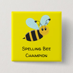 Spelling Bee Champion 2 Inch Square Button