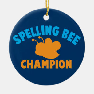 Spelling Bee Champion Ceramic Ornament
