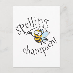 Spelling Bee Champion Postcard