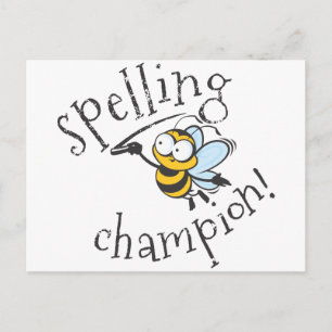 Spelling Bee Champion Postcard