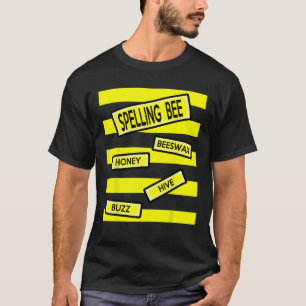 Spelling Bee Funny Pun Teacher Halloween Costume T T-Shirt