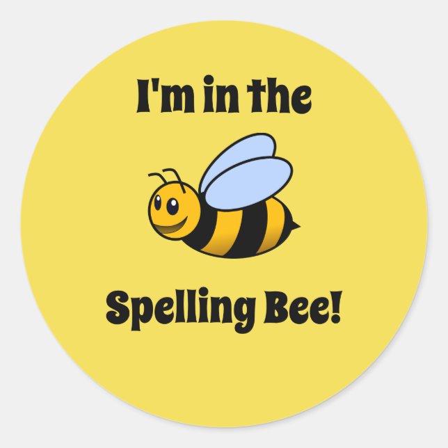 Spelling Bee Stickers (Front)