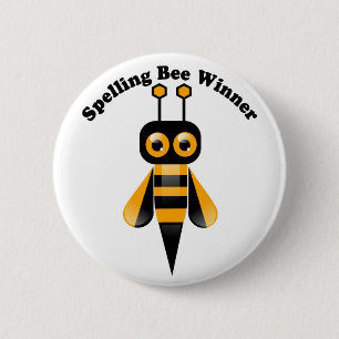 Spelling Bee Winner 2 Inch Round Button