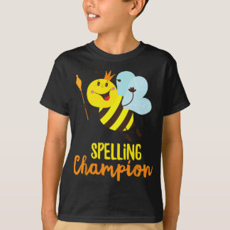 Spelling Champion Cute Bee Winner of Spelling Cont T-Shirt