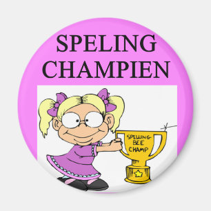 spelling champion joke magnet
