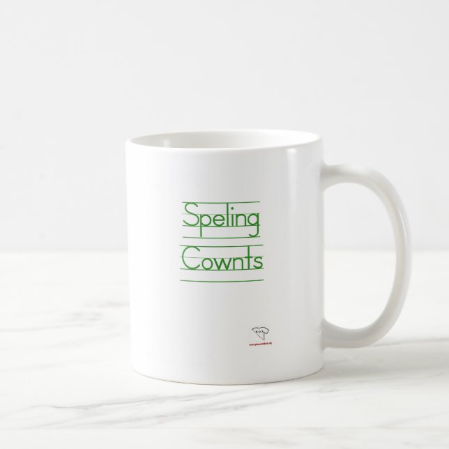 Spelling Counts Mug (Right)