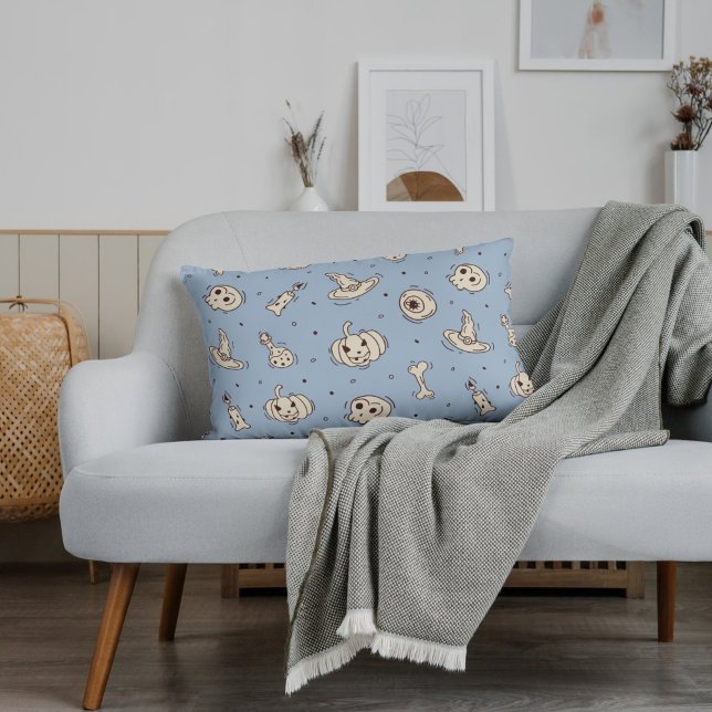 Spells & Skeletons Halloween Throw Pillow (Creator Uploaded)