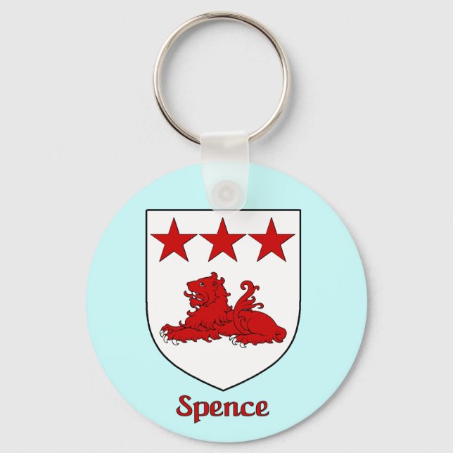 Spence Family Shield Keychain (Front)