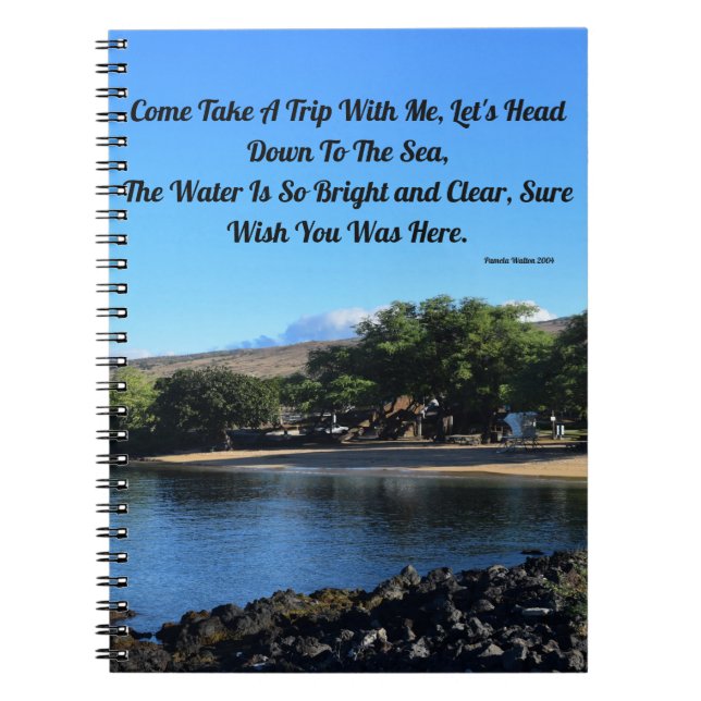 Spencer Beach, Big Island of Hawaii Notebook (Front)