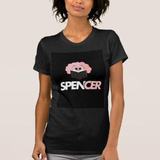 Spencer Brain Reading Book Cute Cartoon T-Shirt 