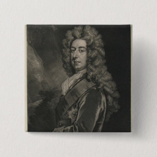 Spencer Compton, Earl of Wilmington 2 Inch Square Button