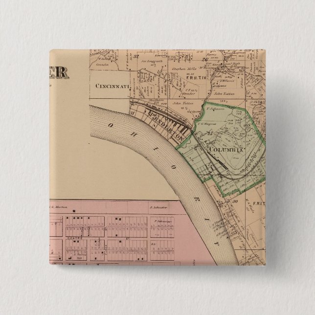 Spencer Madisonville, Ohio 2 Inch Square Button (Front)